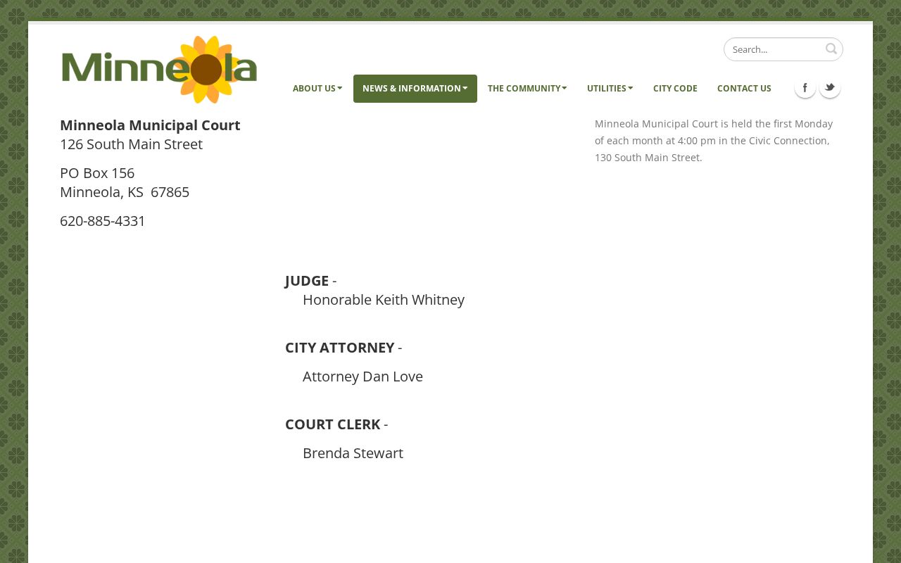 Minneola court records and official Municipal Court information