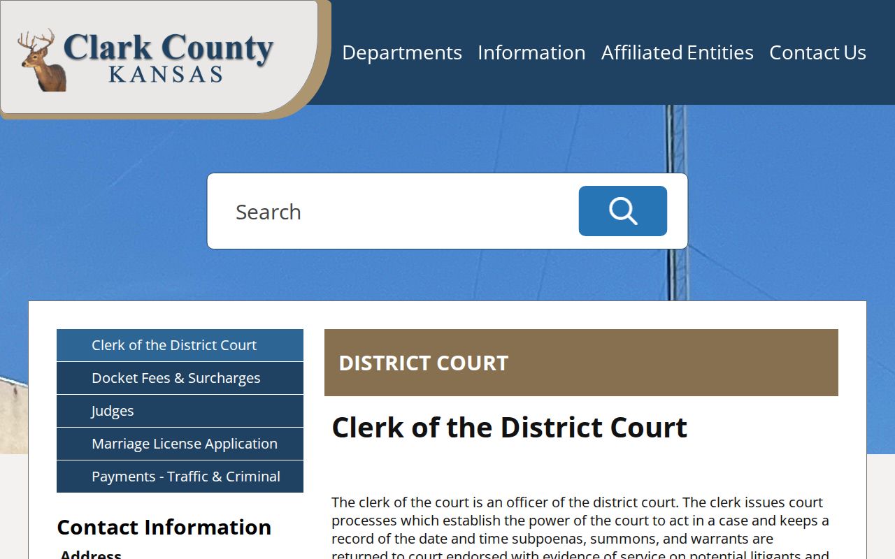 Clark County court docket clerk duties