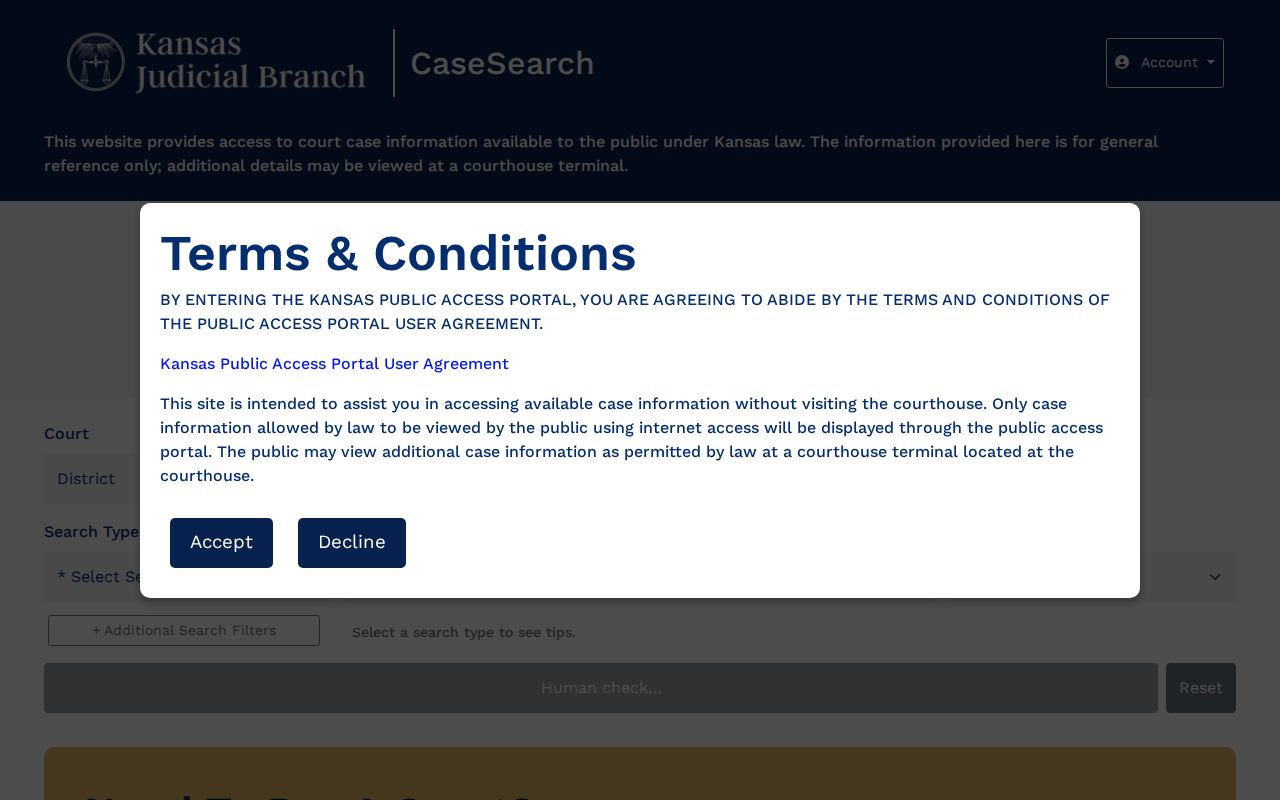 Clark County court docket CaseSearch
